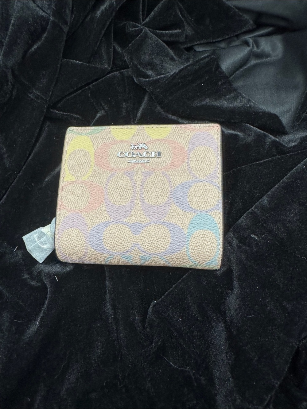 COACH Rainbow Signature Snap Wallet